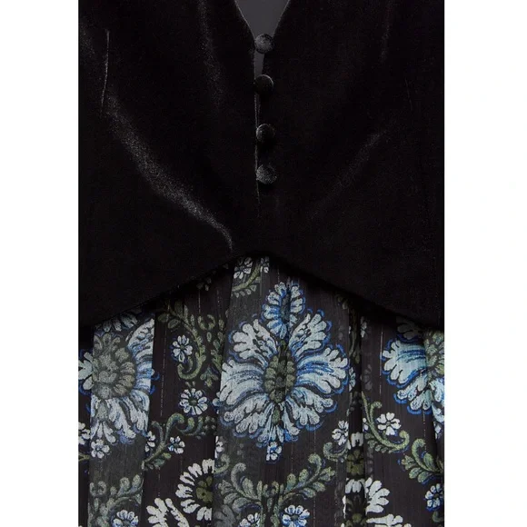 Zara PRINTED DRESS WITH VEST - Picture 7 of 8